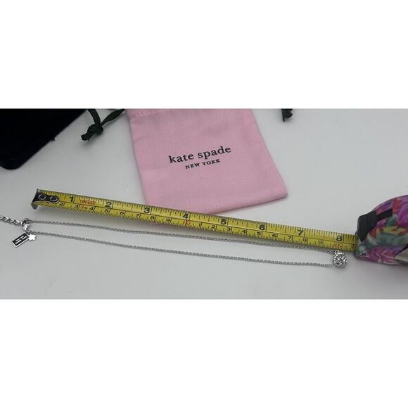 Kate Spade New York Sailor's Knot Pave Crystals Pendant Necklace - Picture 12 of 13